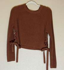 Moon & Madison brown cropped sweater