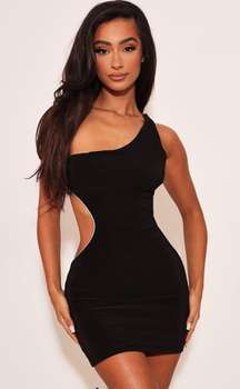 Black Cut Out Bodycon Dress