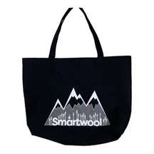 Smartwool Black and White Screen Print Large Reusable Shopping Tote