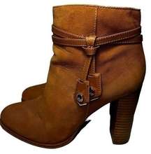 Louise et Cie Women’s Size 6.5 Toffee Tan Nubuck Leather LO-SYDNEE Ankle Boots