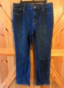 Lauren Jeans Co. Ralph Lauren Denim Jeans Womens 14 Blue Dark Wash Straight