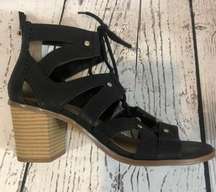 G.H. Bass & Co Pheobe lace up sandal In black size 7