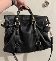 Leather Bow Purse