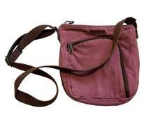 Duluth Trading Purple Canvas Sailcloth Crossbody Handbag Tote Purse