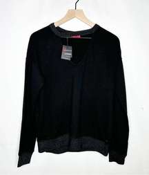 n:PHILANTHROPY Black Cut Out Sweatshirt NWT in Large