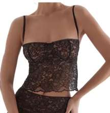 Jacinta Lace Corset Top