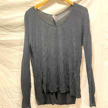 J.O. & CO Dark Gray Small Long Sleeve Tunic