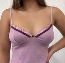 Dusty Lilac Chemise Baby Doll Night Gown