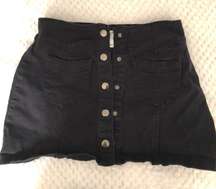 Black Jean Skirt 