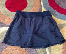 Pace Rival Black Tennis Skirt Skort Built in Shorts Size 4