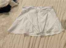 white tennis skirt