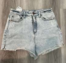 Distressed Denim Shorts