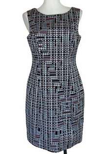 NWOT Kay Unger Jacquard Sheath Dress