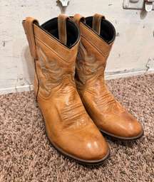 Tan Cow Girl Booties