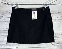 Rafaella Comfort NWT Size XXL Black Elastic Waistband Skort - Skirt w/ Shorts
