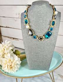 Oscar De Larenta Embellished Crystal & Pearl Necklace