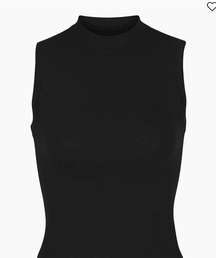 Cotton Jersey Mock Neck Tank