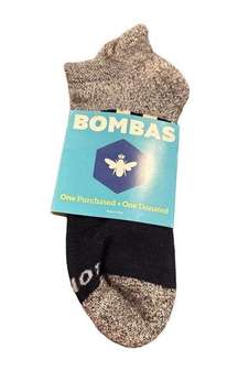 Bombas  Unisex Midweight Calf Socks Large Gray/Blue Bundle