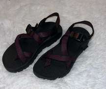 Women’s Chacos Size 7 Maroon and Purple Single Strap Hiking Shoes