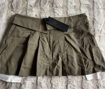 Utility Green Mini Skirt