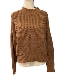 Moon&Madison | burnt orange crop knit sweater