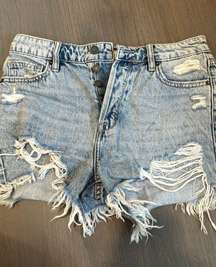 Hidden High Waisted Jean Shorts