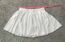 White Pleated Skirt