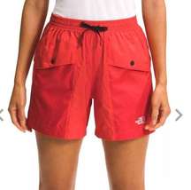 The North Face Women’s TNF Outline Outdoor Hiking Shorts Red NWT logo size XXL