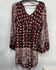 Angie boho paisley handkerchief style small dress