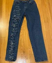 Vintage Lauren Jeans Co. Ralph Lauren Playboy Bunny High Waist Straight Jeans …