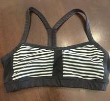 striped sports bra size 6