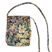 Vintage  Floral Tapestry Small Crossbody Bag