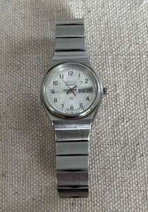 Seiko Women’s Silver‎ Tone Water Resistant Dress Watch Bilingual Days