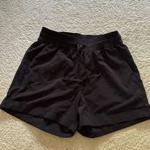 Lulu lemon black shorts with pockets 4 in seam