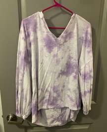 Boutique Purple Tie Dye Hoodie