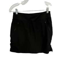 Kyodan Outdoor Woven Zip-Pocket Skort Black Womens Small