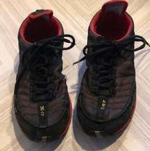 Polo Sport Black & Red Mesh Sneakers