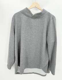 D&Co Active Grey Long Sleeve Polyester Blend Sweatshirt Women's Size X-Large XL