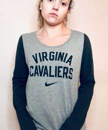 Nike UVA Long Sleeve Baseball Tee