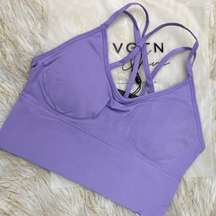 NWT  Large Lavender Flourish Sports Bra