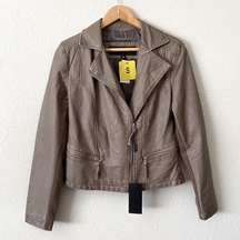 Andrew Marc Faux Leather Jacket Small