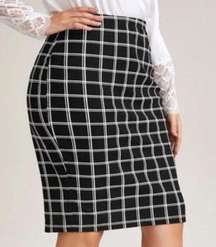 ELLE BLACK BODYCON SKIRT