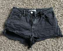 Black Jean Shorts 