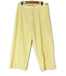 Cambridge Dry Goods | Yellow Polka Dot Cotton Capri Pants 12