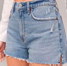 Abercrombie & Fitch Curve Love High Rise Jean Shorts- Size 8 (29)