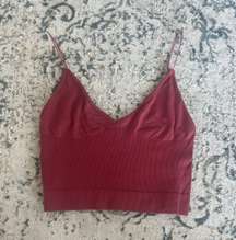 Burgundy Tank Top