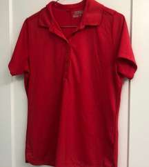 RED NIKE GOLF PERFORMANCE DRI FIT POLO