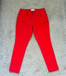 Crown & Ivy Red skinny jeans