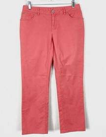 J. Jill Bright Pink Relaxed Boyfriend Fit Jeans