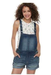 Denizen by Levi's Loose Fit Cuffed Dark Blue Denim Jean Shortall Size XS